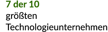7 der 10 gr ten Technologieunternehmen