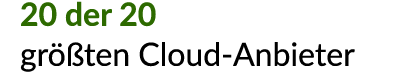 20 der 20 gr ten Cloud Anbieter 