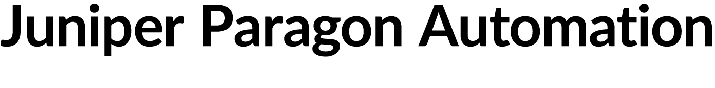 Juniper Paragon Automation