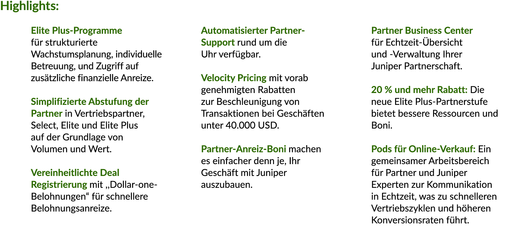 Highlights: Elite Plus Programme f r strukturierte Wachstumsplanung, individuelle Betreuung, und Zugriff auf zus tzli...