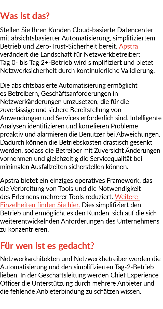 Was ist das? Stellen Sie Ihren Kunden Cloud basierte Datencenter mit absichtsbasierter Automatisierung, simplifiziert...