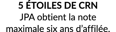 5 TOILES DE CRN JPA obtient la note maximale six ans d’affil e.
