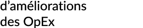 d’am liorations des OpEx