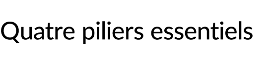 Quatre piliers essentiels