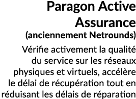 Paragon Active Assurance (anciennement Netrounds) V rifie activement la qualit du service sur les r seaux physiques ...