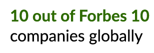 10 out of Forbes 10 companies globally