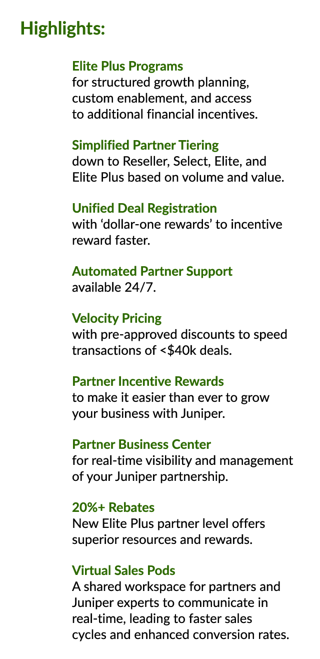 Highlights: Elite Plus Programs for structured growth planning, custom enablement, and access to additional financial...