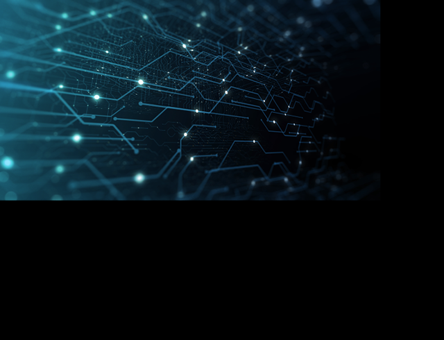 3D Futuristic abstract background. Motion graphic for abstract data center, server, internet, speed. Futuristic HUD tunnel. Display screens for tech titles and background, news headline. 3D render