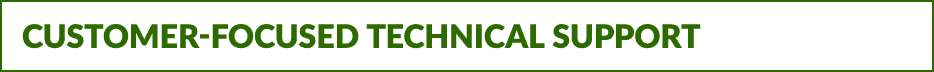Customer Focused Technical Support
