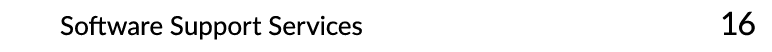 Software Support Services 16